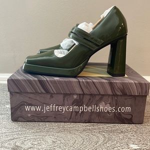 Jefferey Campbell Magnus- Dusty Green Heels Size 8